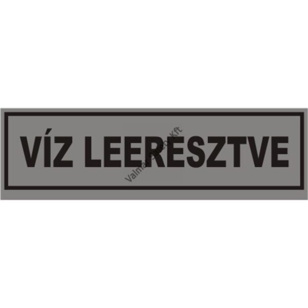Víz leeresztve pvc 120x36mm