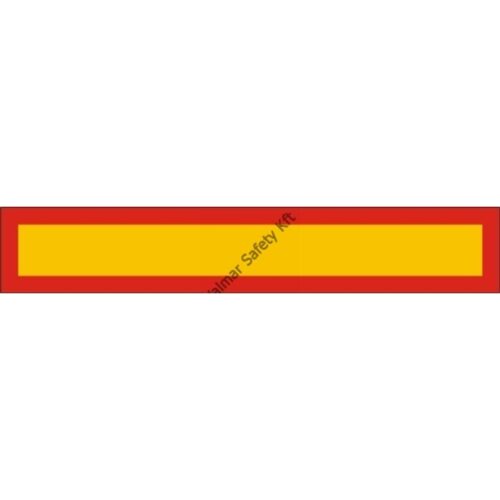 Vontatmány szélességjelzo tábla  fényvisszaveros pvc 1150x200mm
