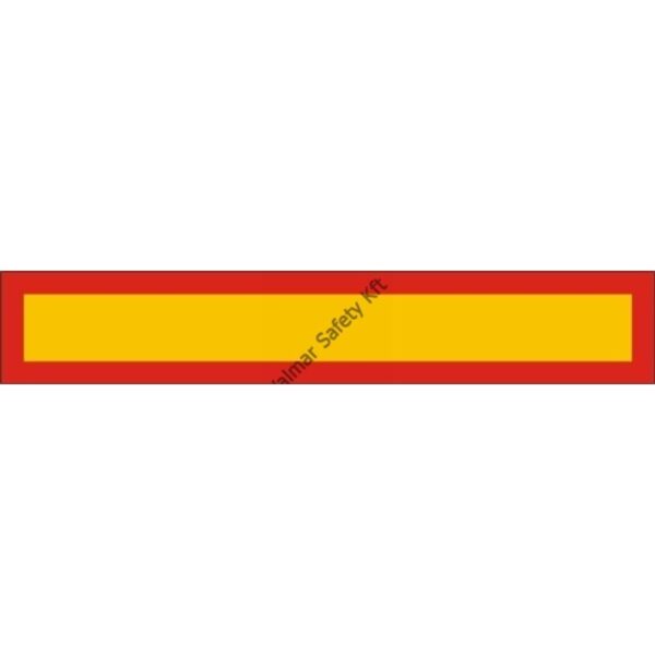 Vontatmány szélességjelzo tábla  fényvisszaveros pvc 1150x200mm