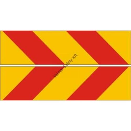 Vontató jármu szélességjelzo tábla 1pár  fényvisszaveros pvc 580x150mm