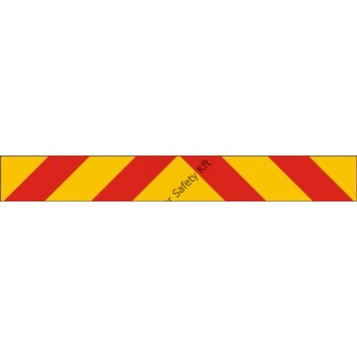 Vontató jármu szélességjelzo tábla  fényvisszaveros pvc 1150x150mm