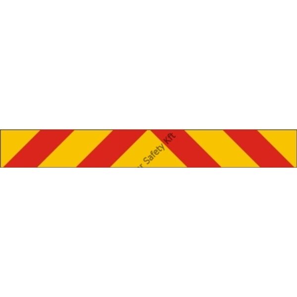 Vontató jármu szélességjelzo tábla  fényvisszaveros pvc 1150x150mm